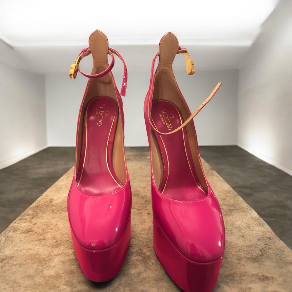 Valentino Hot Pink Platform Heels